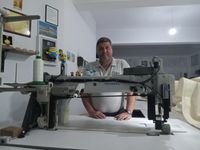 Glaros Sails Rhodes | Long and high arm sewing machine | Sailmaker Greece | www.sailmakerrhodes.com